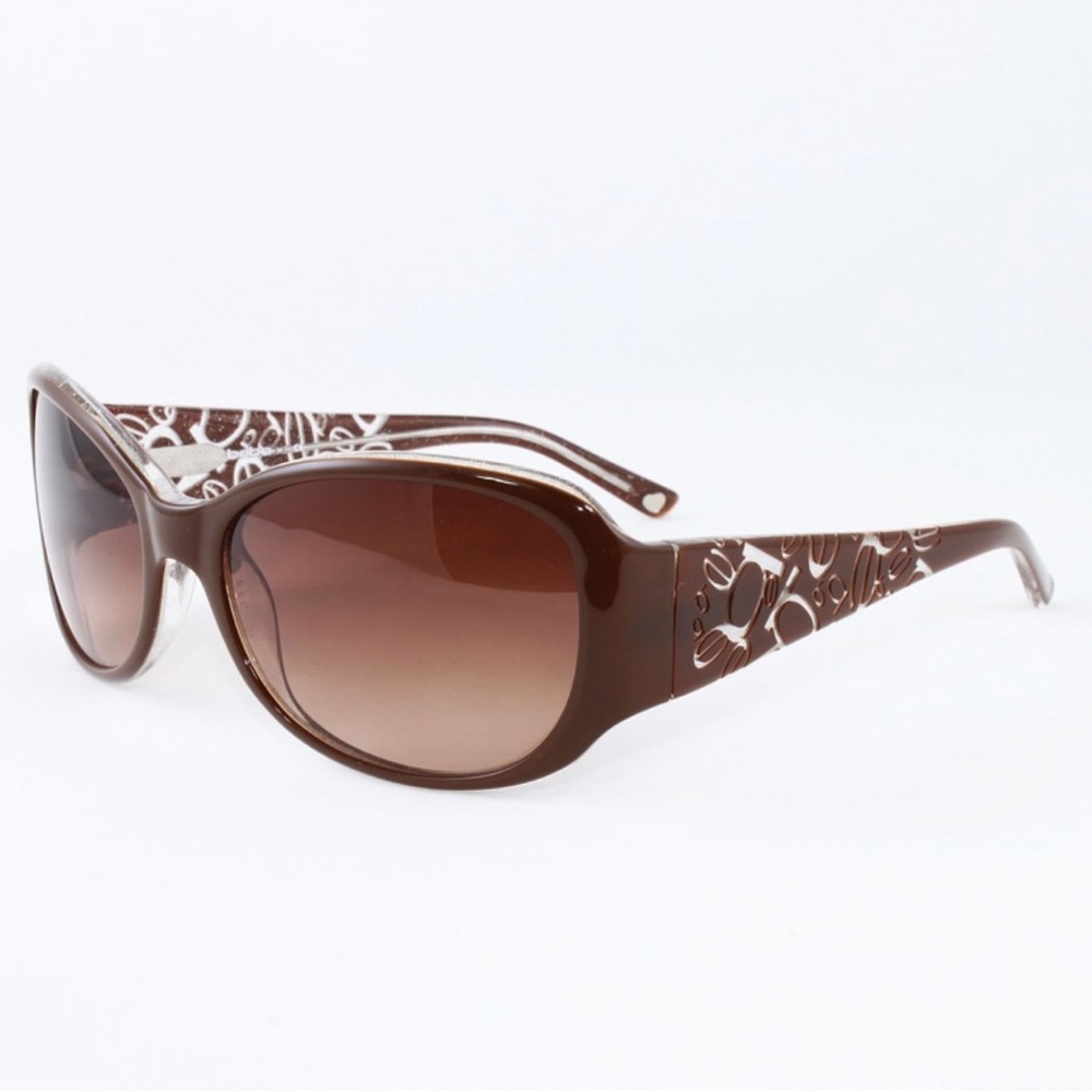 Bebe Women's Sunglasses Dazzier BB7058 234 Topaz w/Brown Gradient lens Sz 57mm